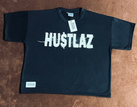 HUSTLAZ DISTRESSED TEE